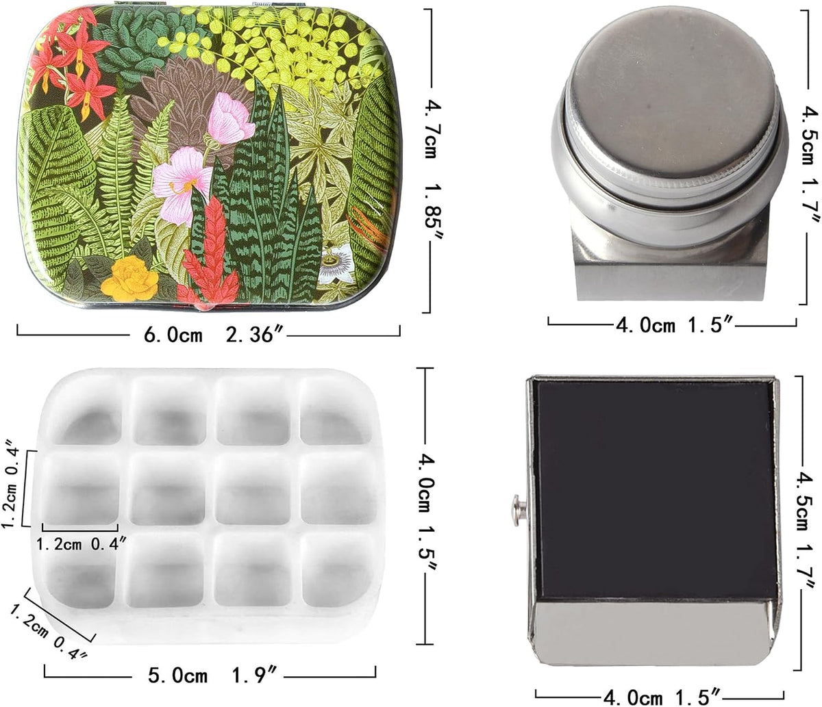 Qianshan mini metal tin box with magnetic clip