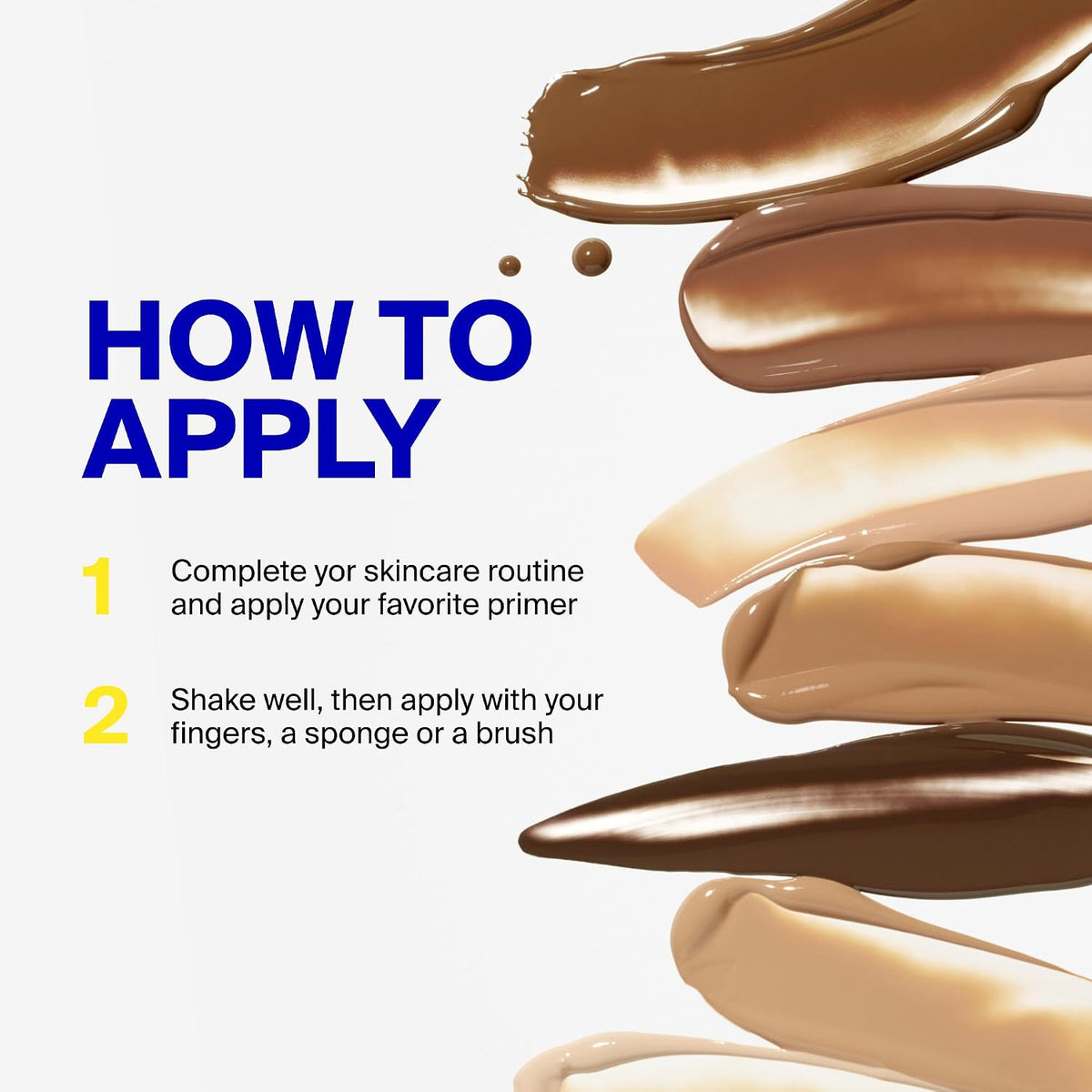 Supergoop skin tint natural finish application