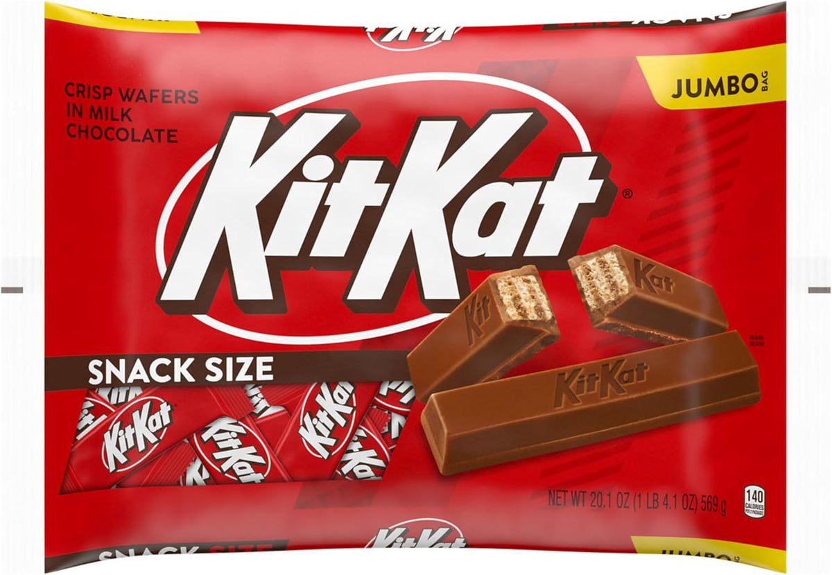 KIT KAT Milk Chocolate Wafer Snack Size, Candy Bars, 0.49 oz (8 Count) - Image 14