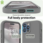 LOVE 3000 iPhone 14 Pro case interior showing microfiber lining.