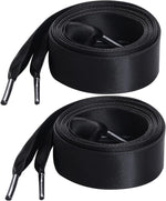 Marrywindix flat satin ribbon shoelaces front view