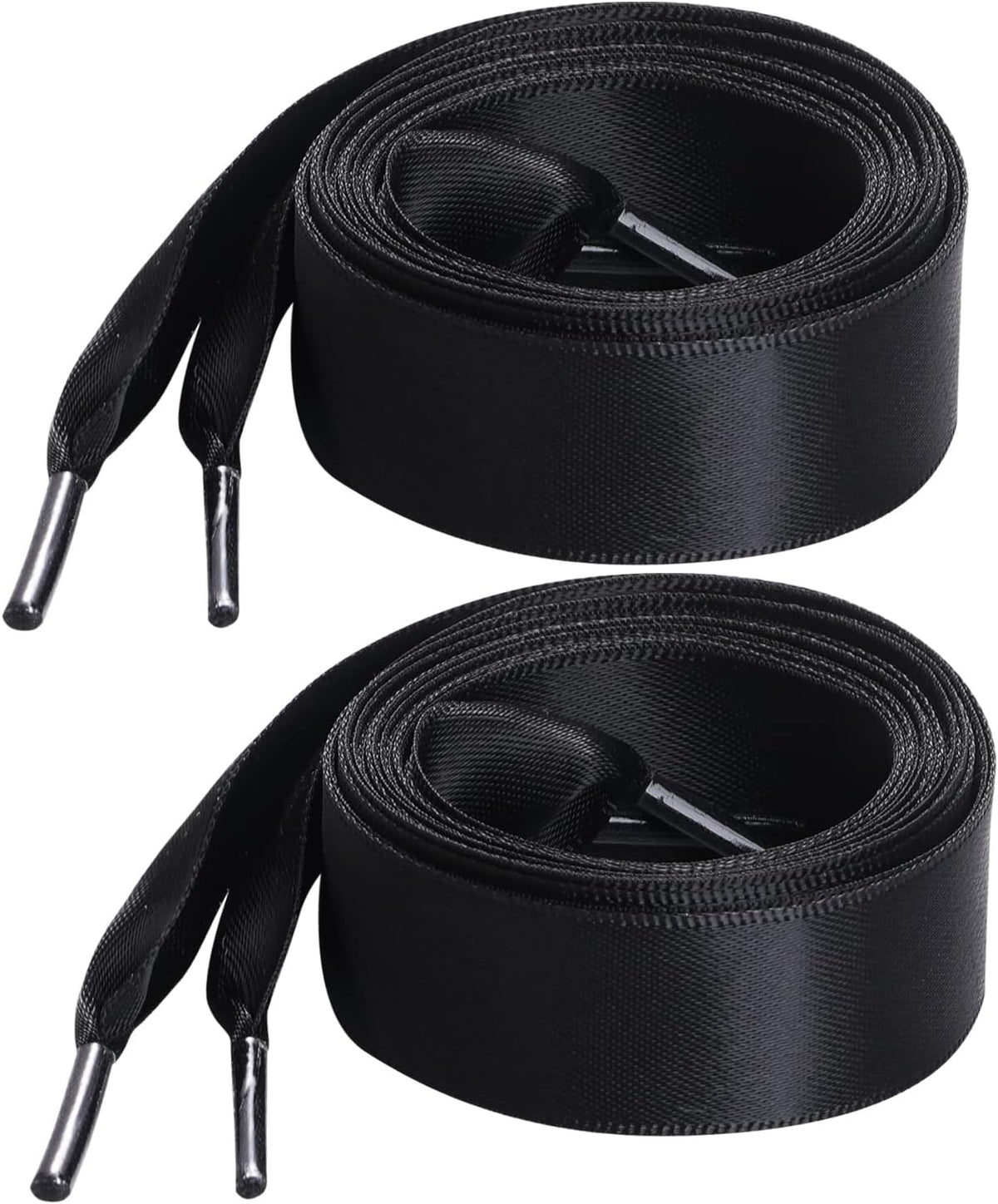 Marrywindix flat satin ribbon shoelaces front view
