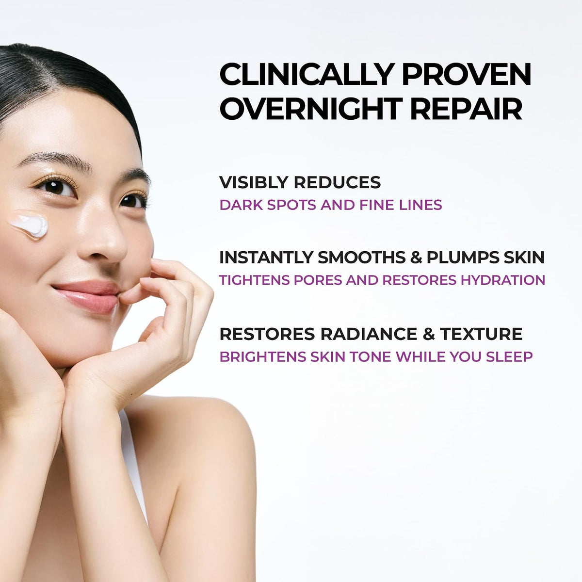 Jumiso Niacinamide 5+ Overnight Capsule Cream ingredients list close-up