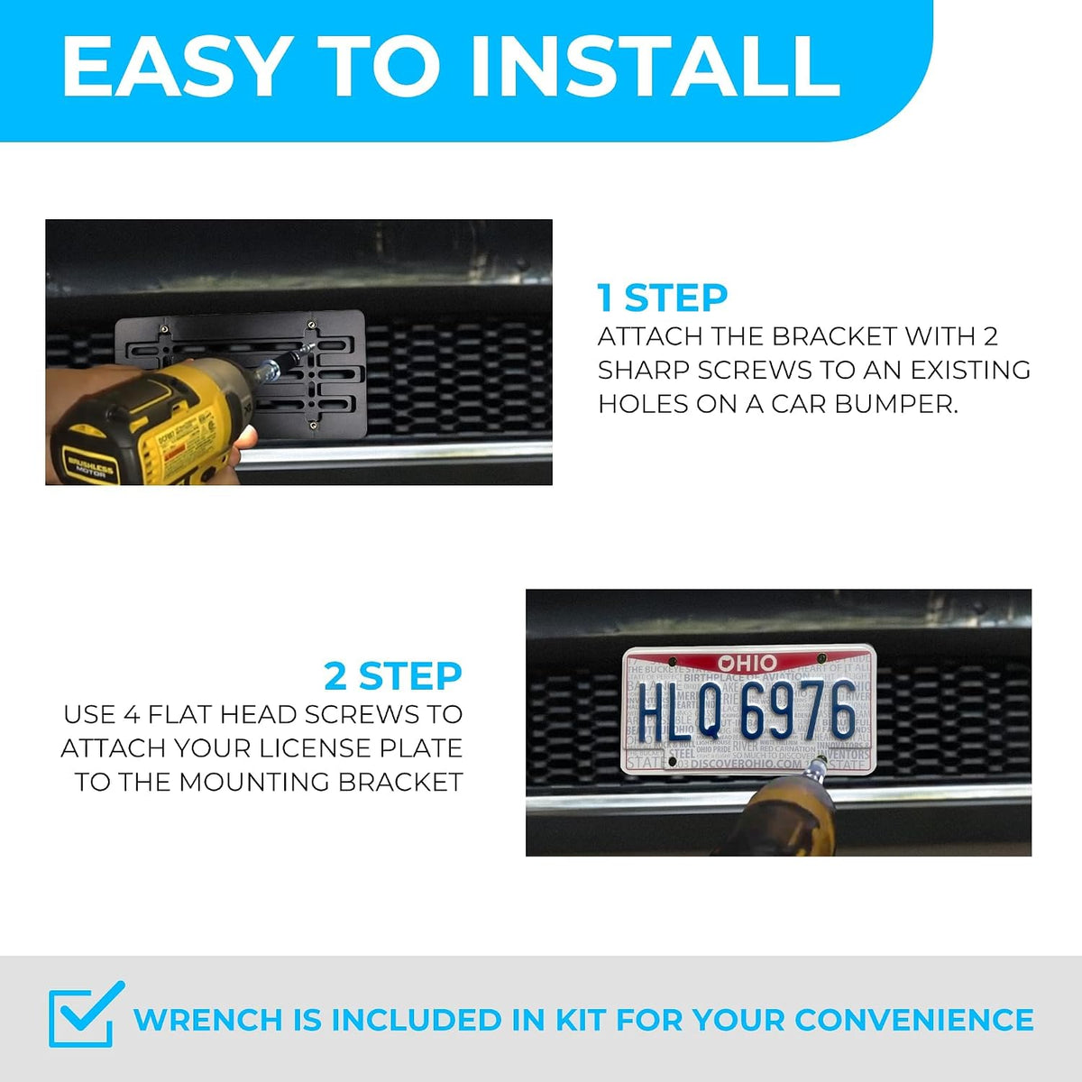 Jeep front bumper mounting bracket angled perspective