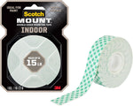 Scotch-Mount indoor double-sided mounting tape roll front view