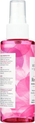 Heritage Store botanical skincare toner bottle close up view