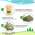 Organic bunny teeth grinding sticks arranged neatly to demonstrate the uniform size and quality.