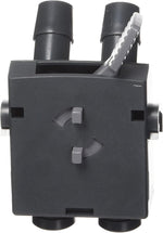 Eheim canister filter replacement hose adapter close up of locking mechanism.