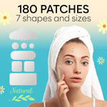 Bloomora zit stickers applied on face