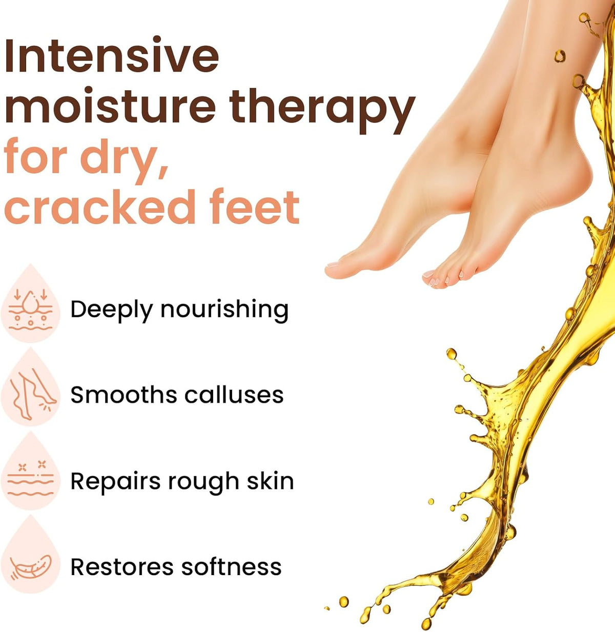 Bloomora hydrating foot socks ingredients label close up
