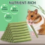 YIXUND handcrafted natural hay sticks high fiber digestive treats side view