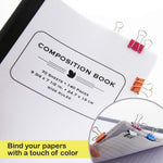 Bazic binder clips pack of twenty open view