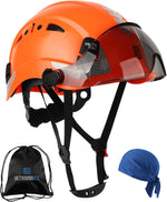 UM ULTRAMAXX Safety Helmet Hard Hat with Visor, Lightweight Vented Work Helmet, 6-Point Adjustable Ratchet Suspension Hardhat for Industrial and Construction - Image 10