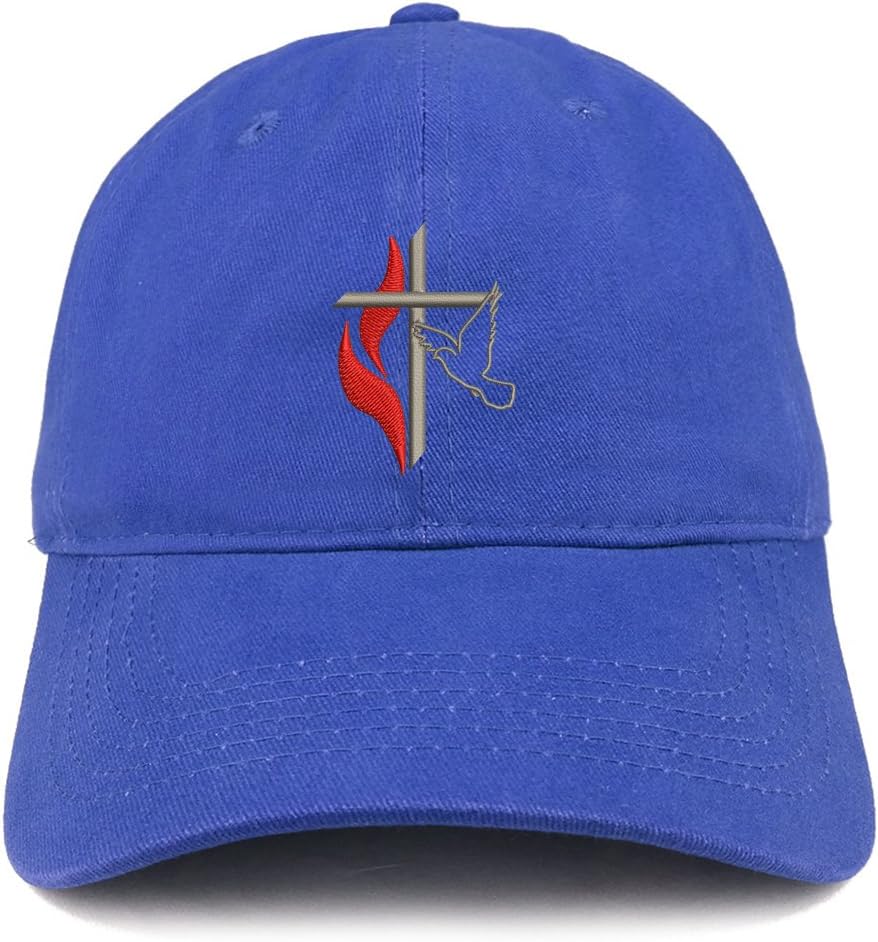 Trendy Apparel Shop brushed cotton dad hat close up of embroidery