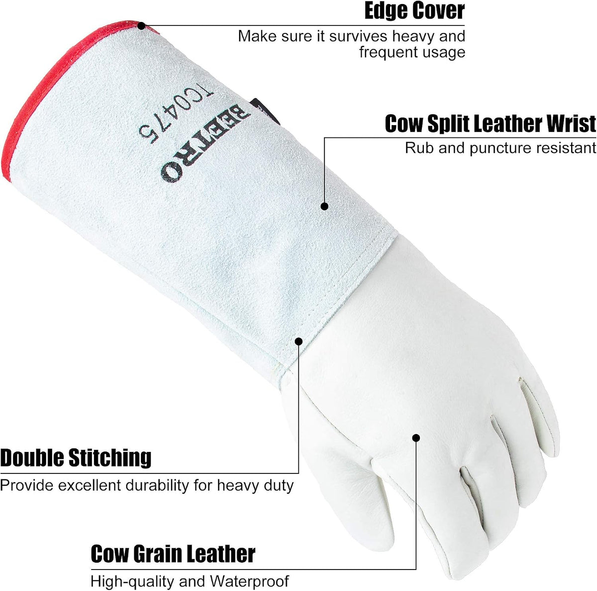 Packaging and pair presentation of BEETRO low temperature gloves