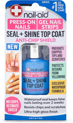Nail-Aid Seal And Shine Top Coat front view waterproof nail protection bottle.
