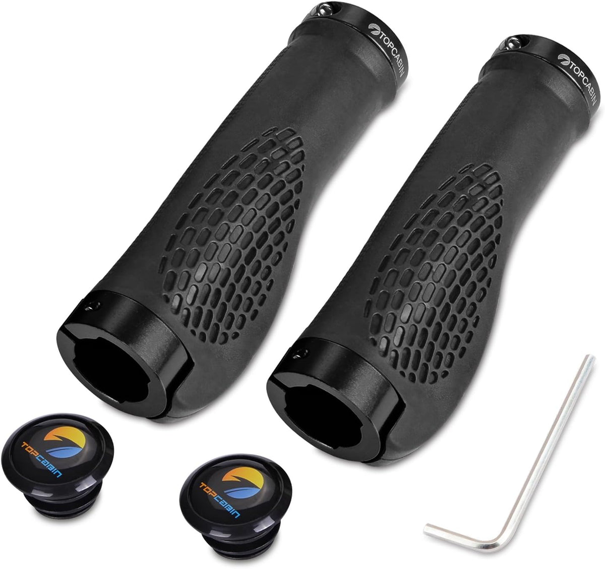 TOPCABIN Ergonomic Bike Grips - Widen Holding Rubber Grips with Aluminum LockGrips for Mountain & Road Bikes - Image 13