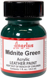 Angelus acrylic leather paint front view bottle
