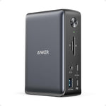 Anker 575 PowerExpand 13-in-1 USB-C Docking Station front view showing multiple high-speed ports