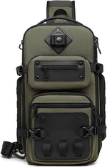OZUKO Sling Bag for Men, Waterproof Crossbody Backpack, EDC Chest Pack | Tripod Holder for Travel, Hiking, Photography, Commuting - Image 10
