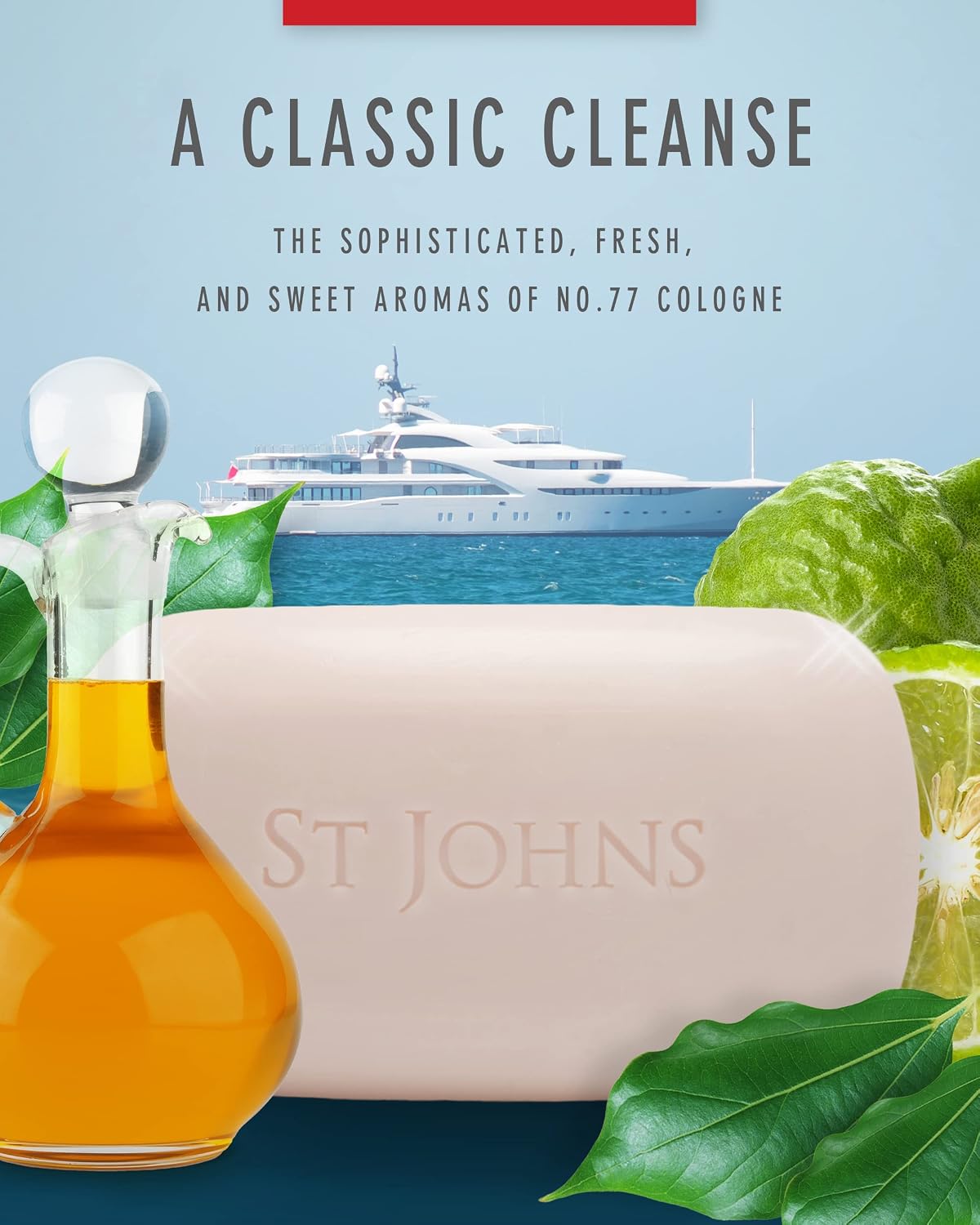 St Johns No. 77 body soap bar ingredients and brand details