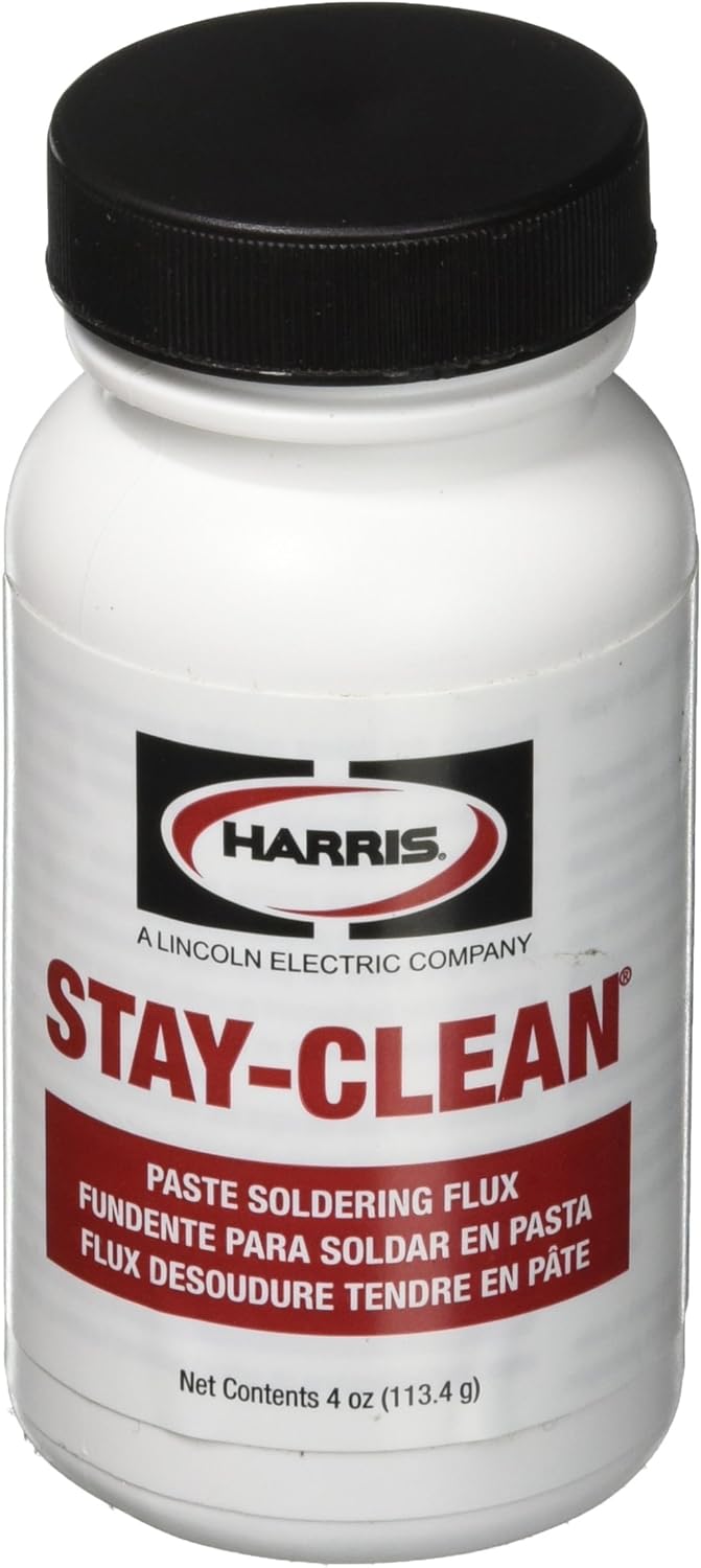 Harris Stay Clean Paste Soldering Flux front view jar