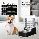 RIZZARI automatic pet waterer stable square base and non slip pads close up view