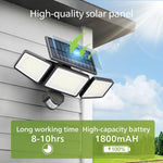 Philips solar security light pack of two displayed together with included mounting hardware.