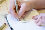 Close-up of Sakura Pigma Micron fine nib tips and colors