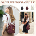 VX VONXURY faux leather backpack purse interior compartments and pockets