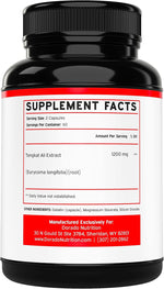 Dorado Nutrition supplement stack capsules showing potency