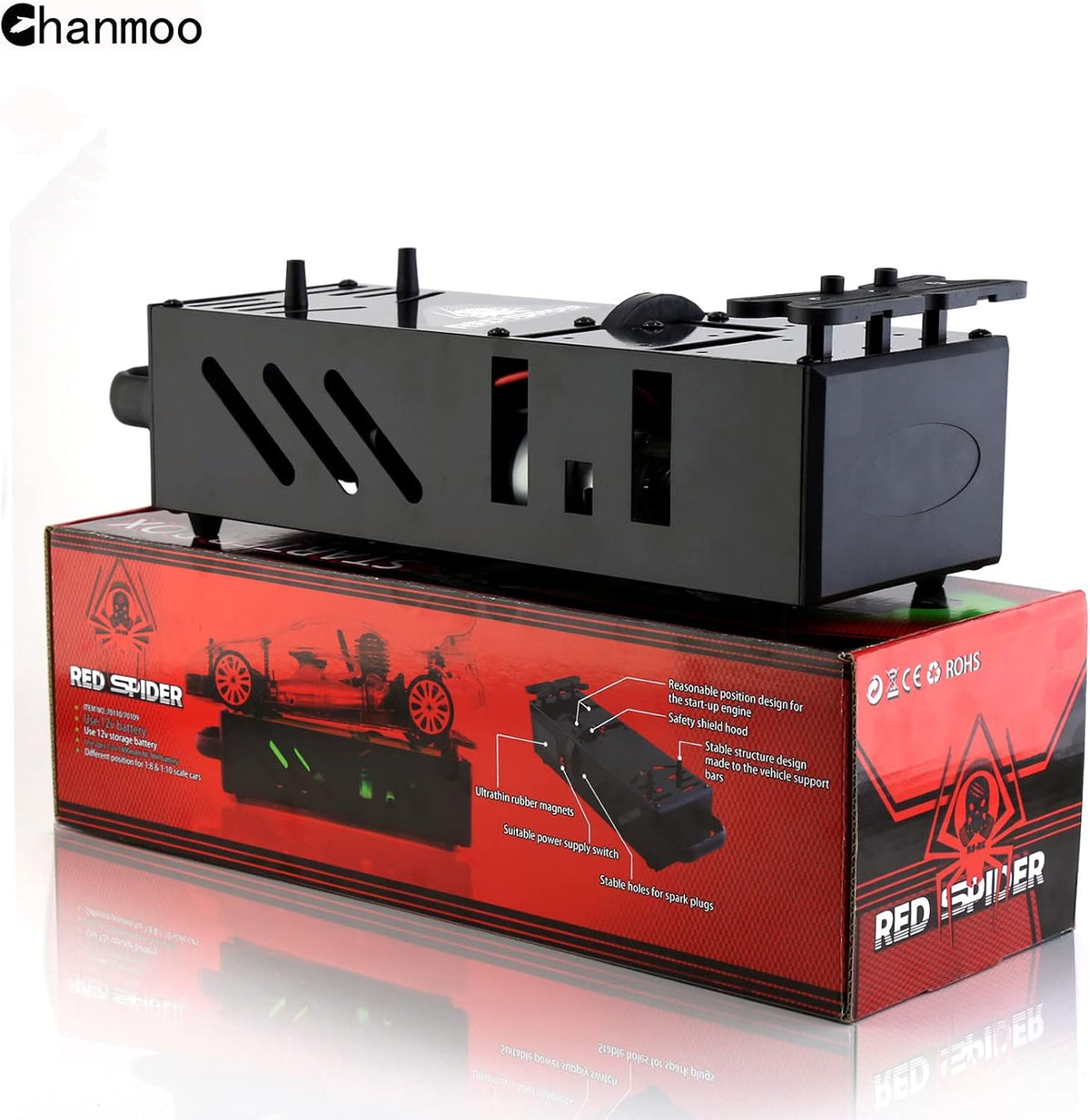 Chanmoo RC car starter box packaged for shipping
