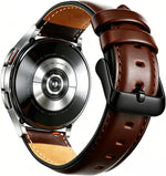 Compatible Samsung Galaxy Watch Ultra 2 1 Bands 47mm Men Women, No Gaps Genuine Leather Replacement strap with Stainless Steel Buckle for Galaxy Watch Ultra Smartwatch Brown - Image 11