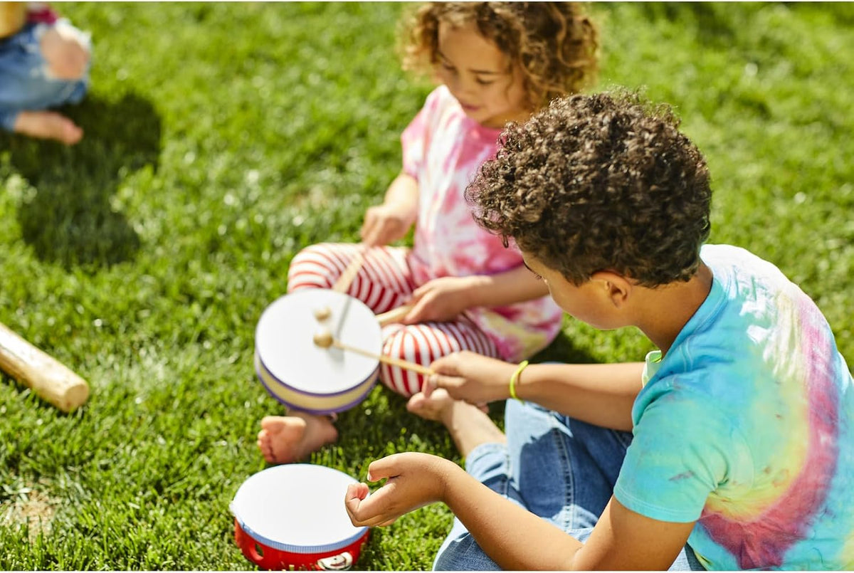 Authentic imported world music instrument kit packaged for kids