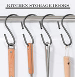 Bonsicoky black metal mini hooks pack