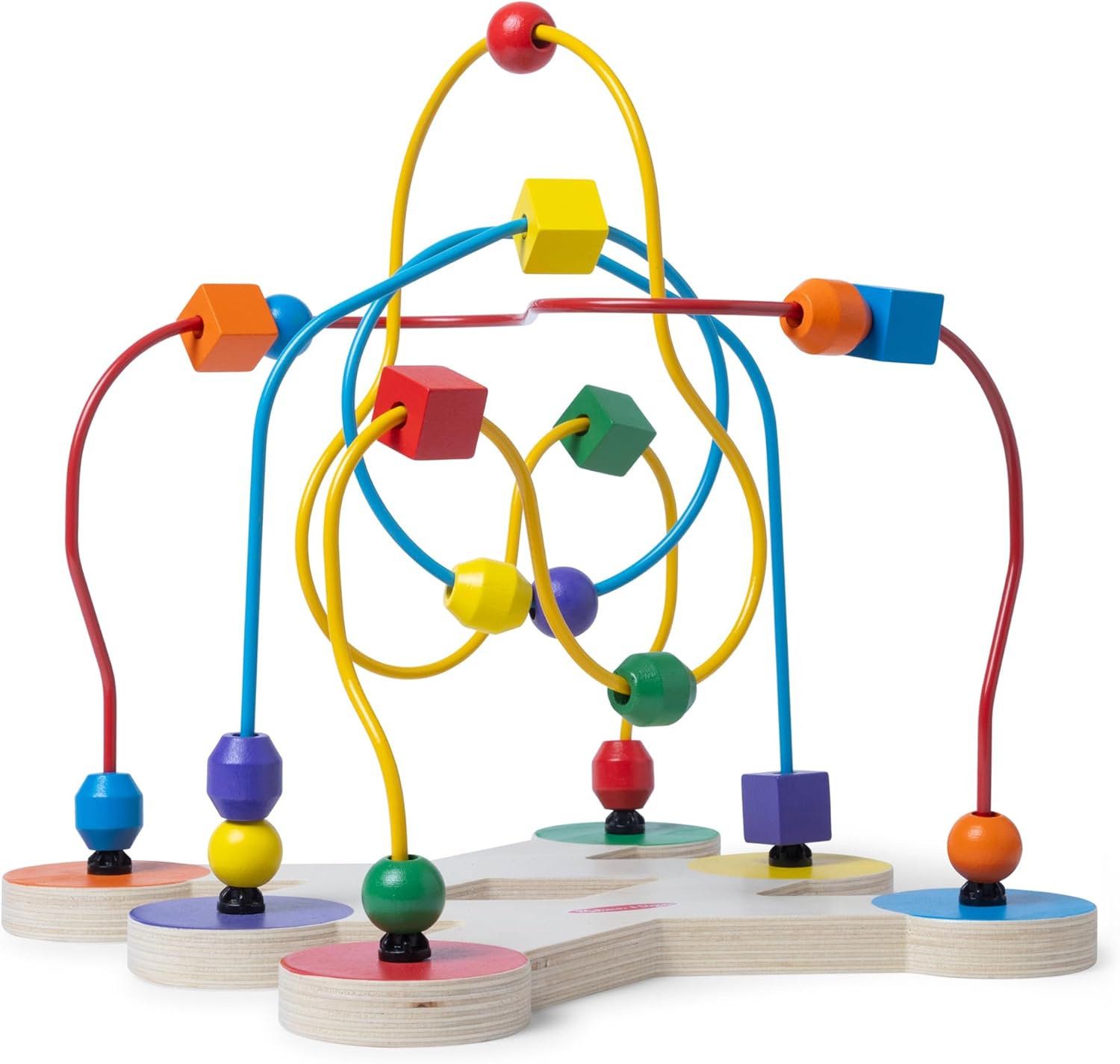 Melissa and Doug Classic Bead Maze wooden educational toy front view