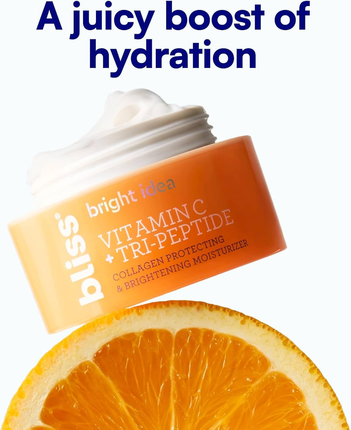 Bliss Vitamin C + Tri-Peptide Brightening Face Moisturizer, Hydrating Cream for Radiance, Firm-Looking Skin, Collagen Support, Dark Spot Reduction, with Squalane + Niacinamide, Cruelty Free, 1.7 fl oz - Image 10