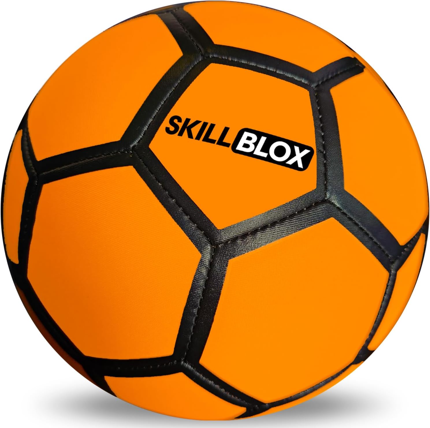 Skill BLOX SoftStrike indoor soccer training ball front view showing logo