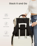 LOVEVOOK laptop backpack top handle and zipper close