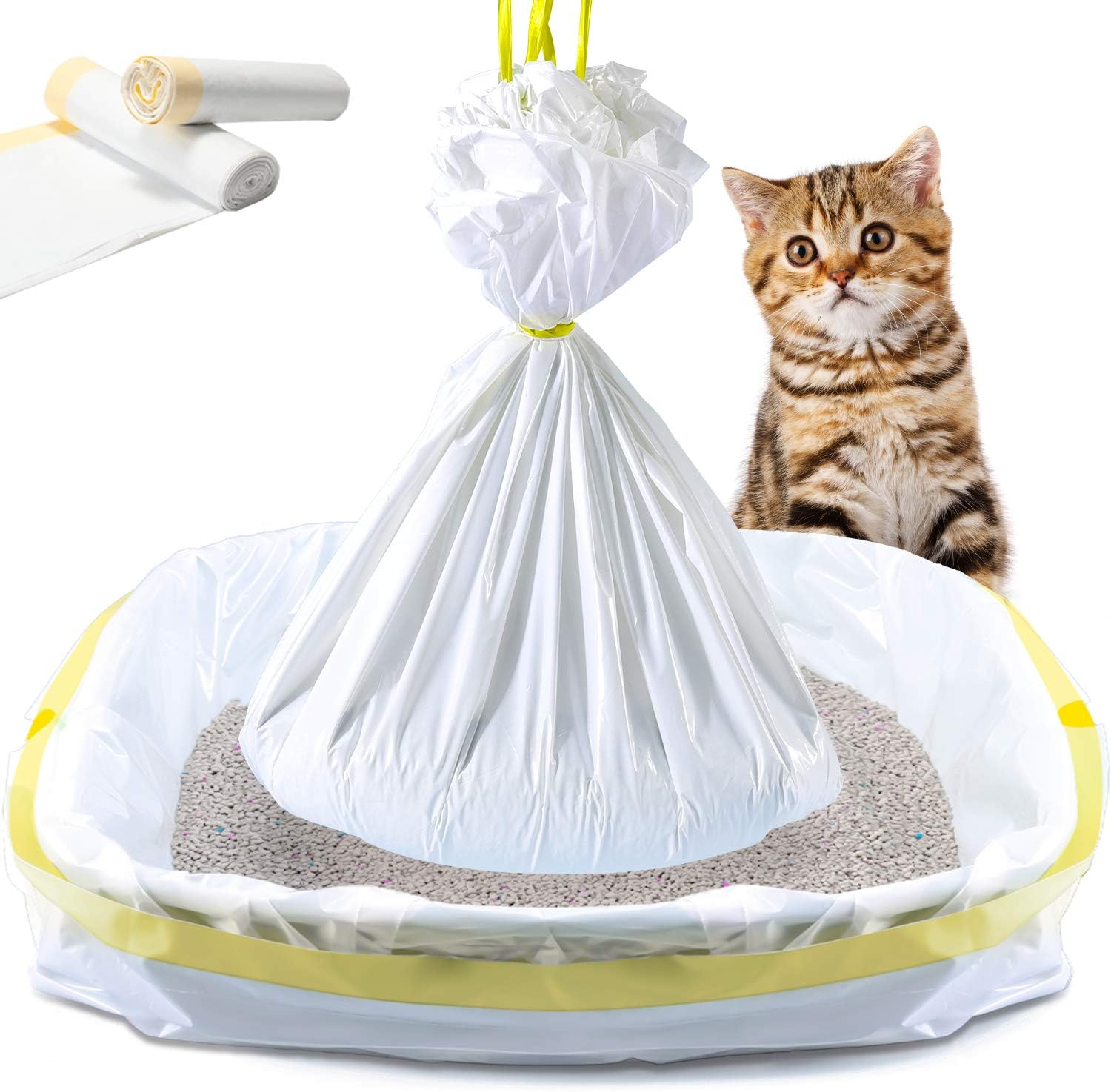 KONE cat litter box liners 14 count front view showing packaging