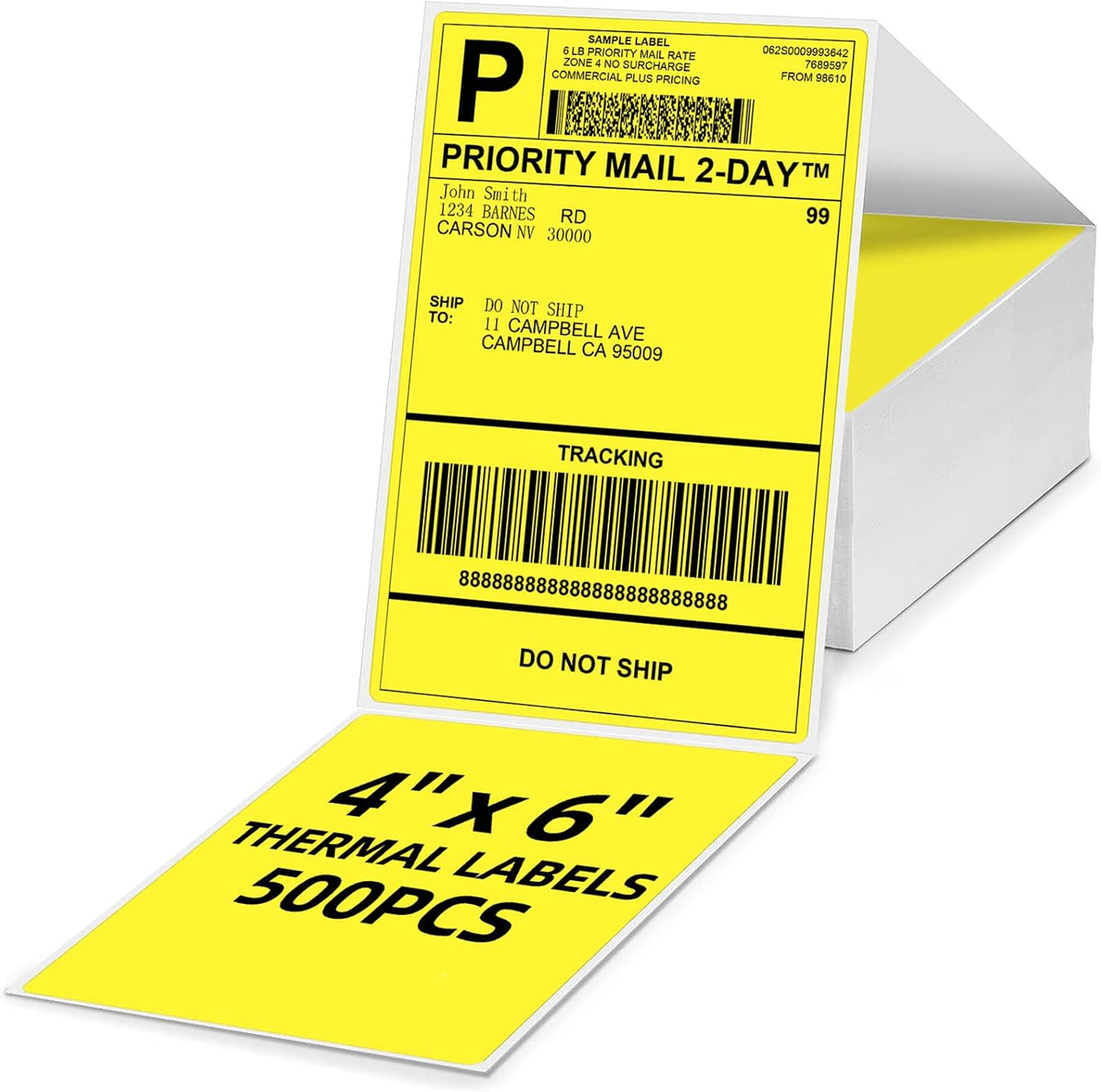 4x6 Thermal Labels (Pack of 500 4x6 Roll Shipping Labels) | Compatible with JADENS, ASprink, Phomemo, Rollo, Zebra, Omezizy and Other Shipping Label Printers - Image 10