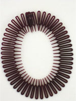 Goody 11.25 Inch Nylon Flexi Comb flexible brown design close up