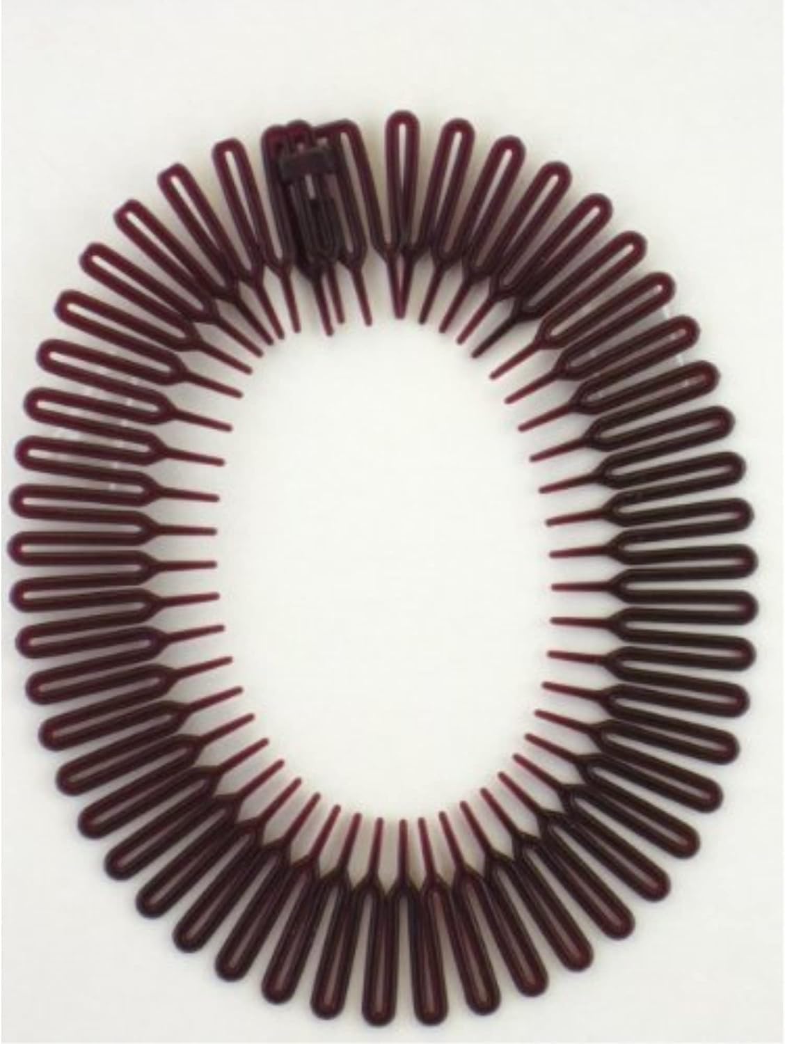 Goody 11.25 Inch Nylon Flexi Comb flexible brown design close up