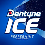 Close up shot of Dentyne Ice Peppermint small cubes for instant mouth refreshment