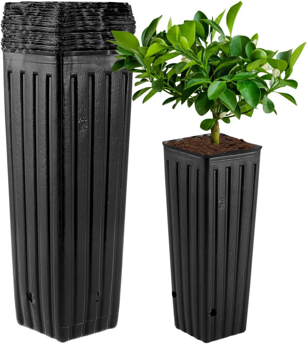 Hanabass starting pots stacked for indoor and outdoor garden use
