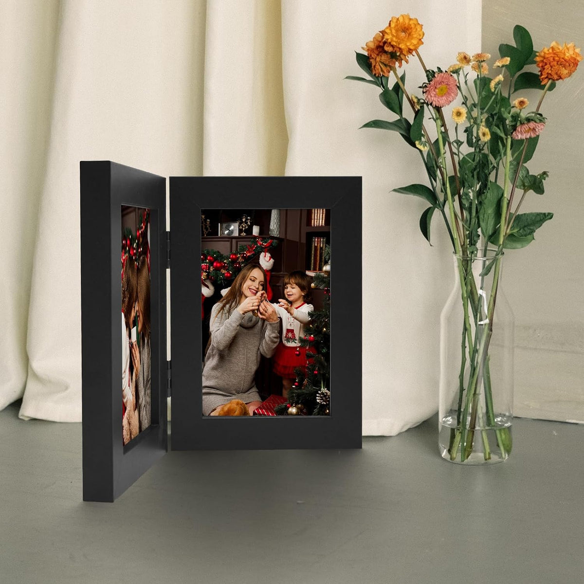 Frametory 4x6 collage frame standing vertically on tabletop