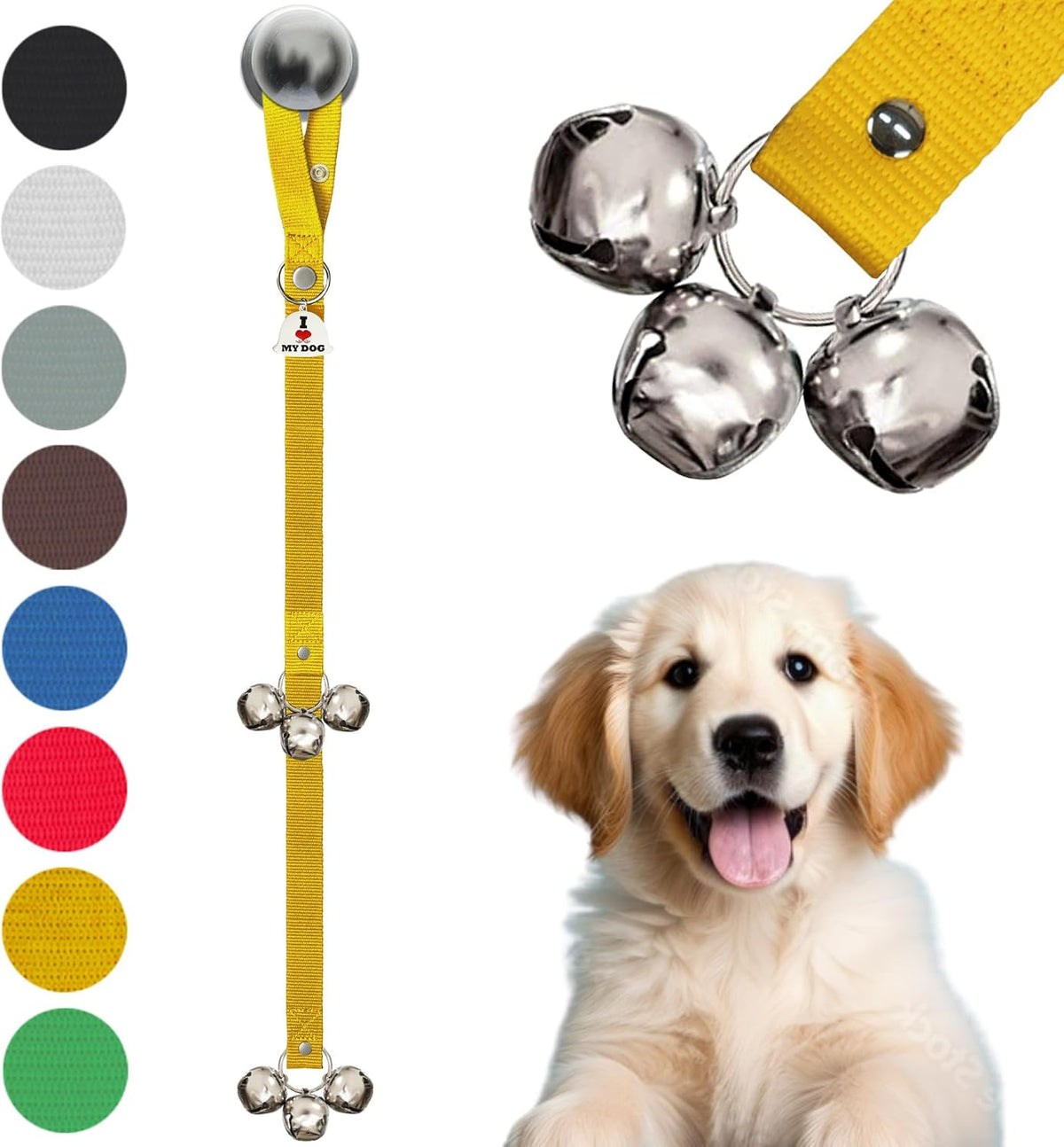 Caldwell's Pet Supply Co. Dog Potty Bells, Dog Door Bell, Bells to Go Outside, Potty Training Bell, Dogs Doorbell, Dogs Potty Doorbell, Ring to Go Pee, All Breed Puppy Training Tool - Image 15