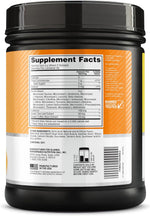 Back of the product packaging explaining the flexible scoop serving instructions for energy and recovery.