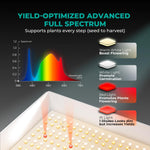 MARS HYDRO 100W TS600 2x2ft Dimmable LED Grow Lights for Indoor Plants - Image 7