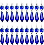 20pcs Crystals Prisms Glass Tip Beads Black Chandelier Icicle Drops Hanging Crystal Replacements Pendants for DIY Craft Jewelry Ornament Wedding Christmas Lamp Decoration, 35 mm - Image 14